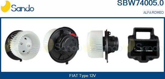 Sando SBW74005.0 - Salona ventilators www.autospares.lv