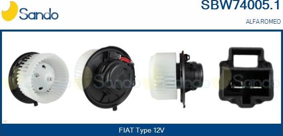 Sando SBW74005.1 - Salona ventilators www.autospares.lv