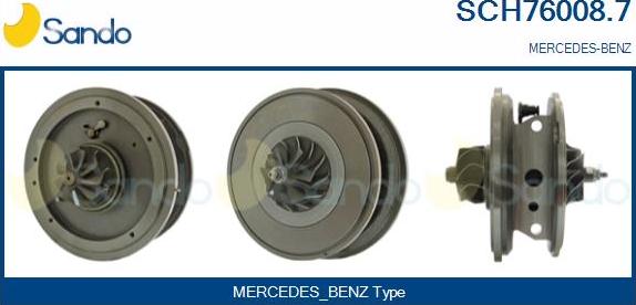 Sando SCH76008.7 - Serdeņa bloks, Turbokompresors www.autospares.lv