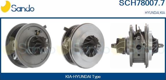 Sando SCH78007.7 - Картридж турбины, группа корпуса компрессора www.autospares.lv