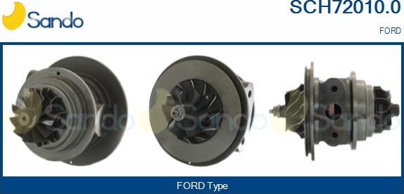 Sando SCH72010.0 - Картридж турбины, группа корпуса компрессора www.autospares.lv