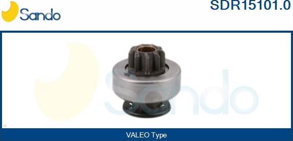 Sando SDR15101.0 - Pinion, bendix, starter www.autospares.lv