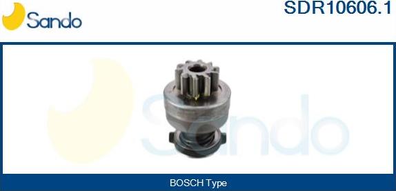 Sando SDR10606.1 - Pinion, bendix, starter www.autospares.lv