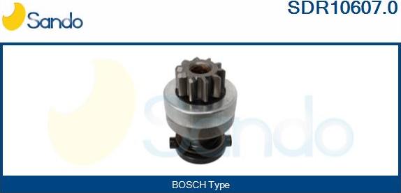 Sando SDR10607.0 - Pinion, bendix, starter www.autospares.lv