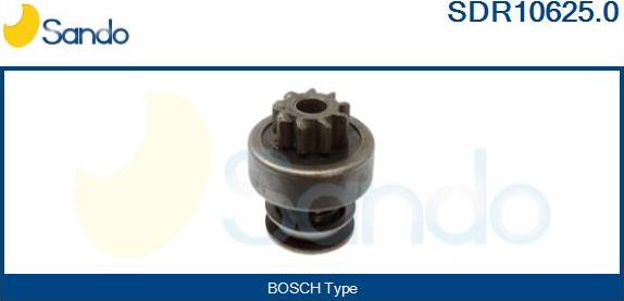 Sando SDR10625.0 - Pinion, bendix, starter www.autospares.lv