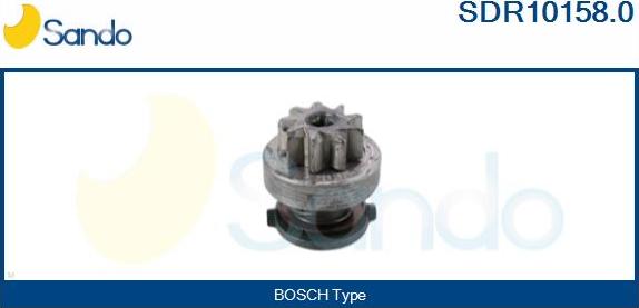 Sando SDR10158.0 - Pinion, bendix, starter www.autospares.lv