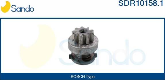 Sando SDR10158.1 - Pinion, bendix, starter www.autospares.lv