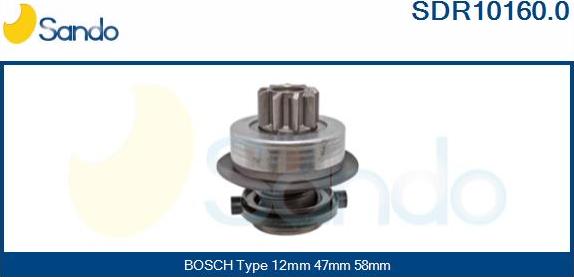 Sando SDR10160.0 - Zobrats, Starteris autospares.lv