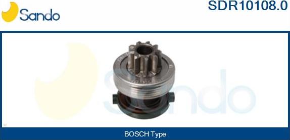 Sando SDR10108.0 - Pinion, bendix, starter www.autospares.lv