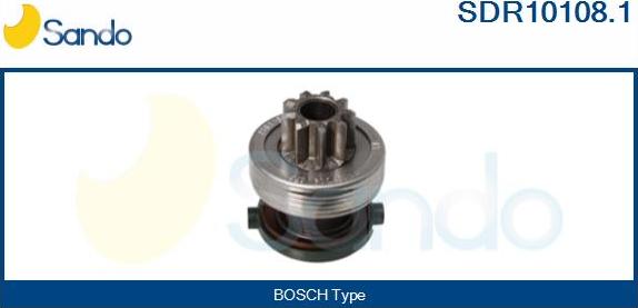 Sando SDR10108.1 - Pinion, bendix, starter www.autospares.lv