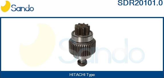 Sando SDR20101.0 - Pinion, bendix, starter www.autospares.lv