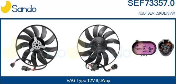 Sando SEF73357.0 - Ventilators, Motora dzesēšanas sistēma www.autospares.lv