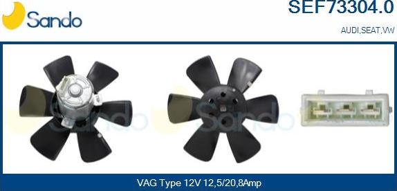 Sando SEF73304.0 - Ventilators, Motora dzesēšanas sistēma www.autospares.lv