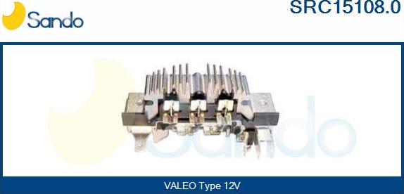 Sando SRC15108.0 - Rectifier, alternator www.autospares.lv