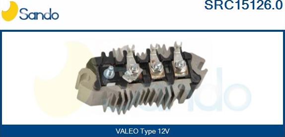 Sando SRC15126.0 - Rectifier, alternator www.autospares.lv