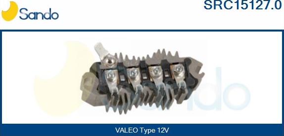 Sando SRC15127.0 - Rectifier, alternator www.autospares.lv