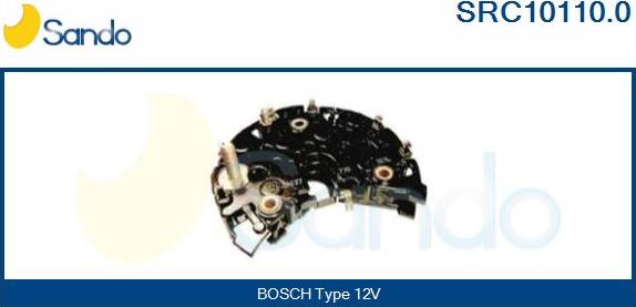 Sando SRC10110.0 - Выпрямитель, диодный мост, генератор www.autospares.lv