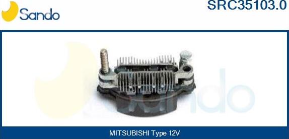 Sando SRC35103.0 - Rectifier, alternator www.autospares.lv