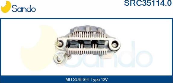 Sando SRC35114.0 - Выпрямитель, диодный мост, генератор www.autospares.lv