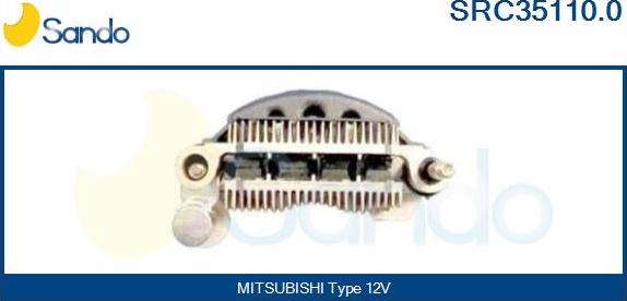 Sando SRC35110.0 - Выпрямитель, диодный мост, генератор www.autospares.lv