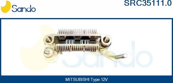 Sando SRC35111.0 - Выпрямитель, диодный мост, генератор www.autospares.lv