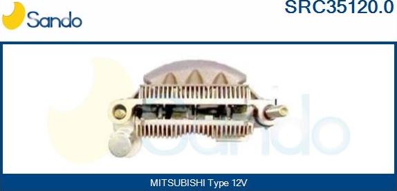 Sando SRC35120.0 - Rectifier, alternator www.autospares.lv