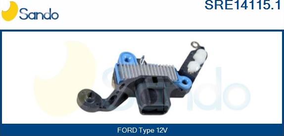 Sando SRE14115.1 - Voltage regulator, alternator www.autospares.lv