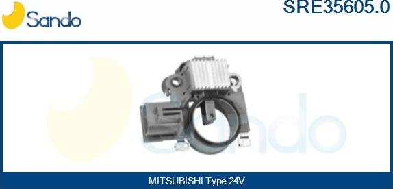 Sando SRE35605.0 - Voltage regulator, alternator www.autospares.lv