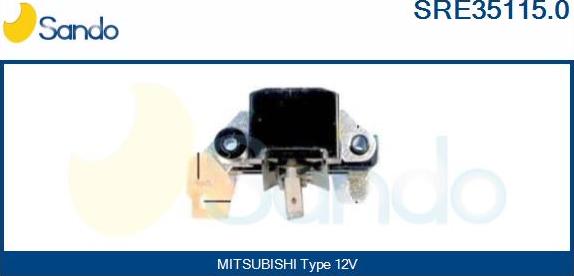 Sando SRE35115.0 - Voltage regulator, alternator www.autospares.lv