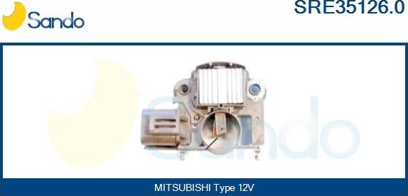 Sando SRE35126.0 - Voltage regulator, alternator www.autospares.lv