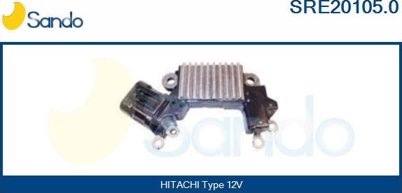 Sando SRE20105.0 - Voltage regulator, alternator www.autospares.lv