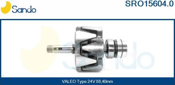 Sando SRO15604.0 - Rotor, alternator www.autospares.lv