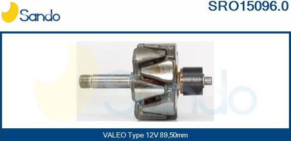 Sando SRO15096.0 - Rotor, alternator www.autospares.lv