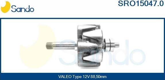 Sando SRO15047.0 - Rotor, alternator www.autospares.lv