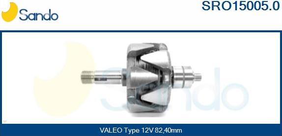 Sando SRO15005.0 - Rotor, alternator www.autospares.lv