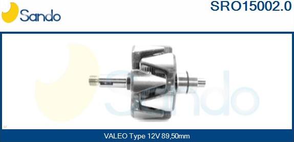 Sando SRO15002.0 - Rotor, alternator www.autospares.lv