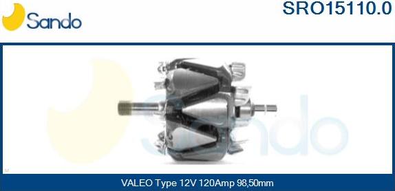 Sando SRO15110.0 - Rotors, Ģenerators autospares.lv