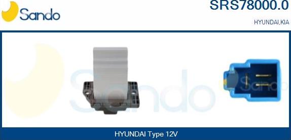 Sando SRS78000.0 - Rezistors, Salona ventilators www.autospares.lv