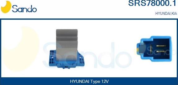 Sando SRS78000.1 - Rezistors, Salona ventilators www.autospares.lv