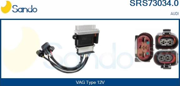 Sando SRS73034.0 - Control Unit, air conditioning www.autospares.lv