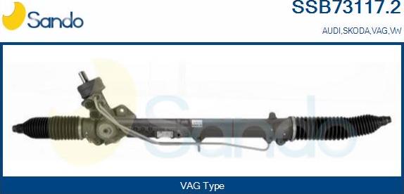 Sando SSB73117.2 - Steering Gear www.autospares.lv