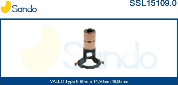 Sando SSL15109.0 - Slip Ring, alternator www.autospares.lv