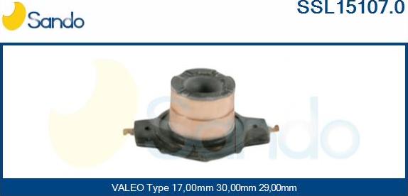 Sando SSL15107.0 - Slip Ring, alternator www.autospares.lv