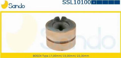 Sando SSL10100.0 - Kolektora gredzens, Ģenerators www.autospares.lv