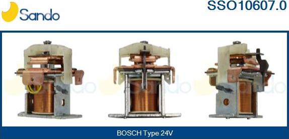 Sando SSO10607.0 - Solenoid Switch, starter www.autospares.lv