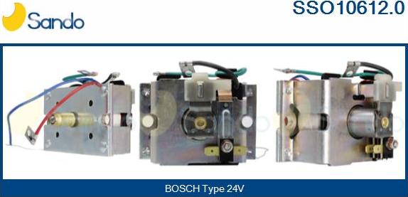 Sando SSO10612.0 - Solenoid Switch, starter www.autospares.lv