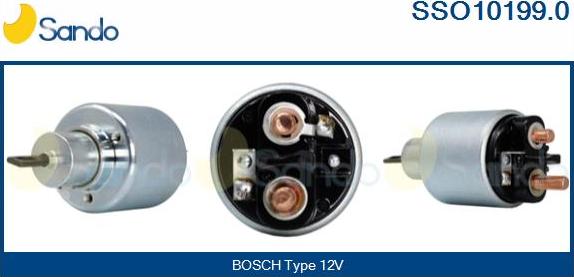 Sando SSO10199.0 - Solenoid Switch, starter www.autospares.lv