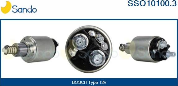 Sando SSO10100.3 - Solenoid Switch, starter www.autospares.lv