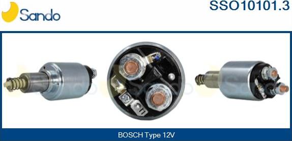 Sando SSO10101.3 - Solenoid Switch, starter www.autospares.lv