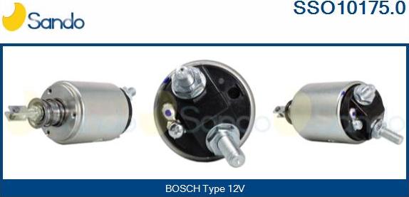 Sando SSO10175.0 - Solenoid Switch, starter www.autospares.lv